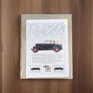 Vintage Collectible Original Ephemera Print Chevrolet Ad Magazine 1931